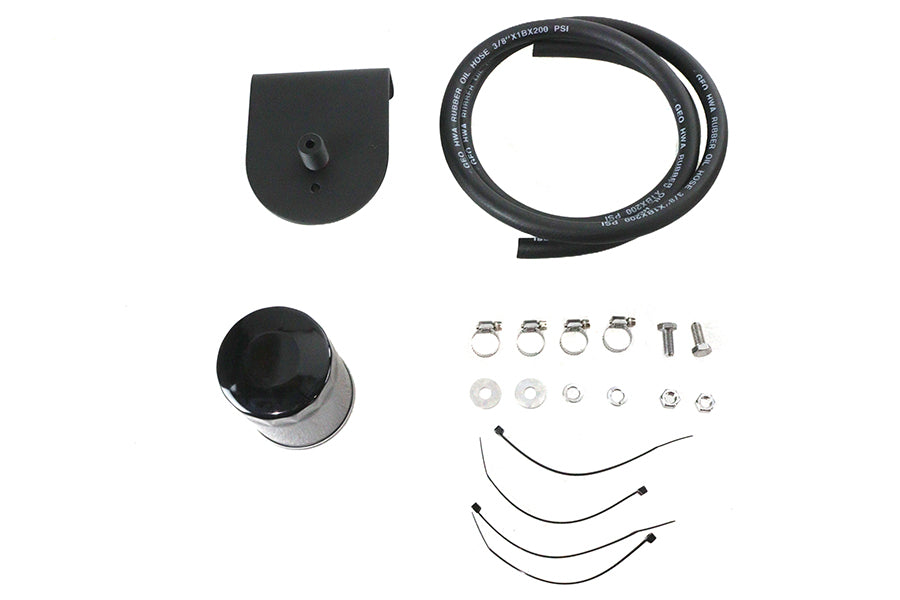 HARLEY Pura Flow Ölfilterkit Schwarz Passt für 1941-1984 FL, 1974-1984 FX, 1989-1998 FXST, 1986-19