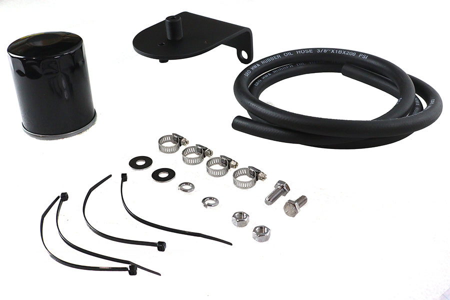 HARLEY Pura Flow Ölfilterkit Schwarz Passt für 1941-1984 FL, 1974-1984 FX, 1989-1998 FXST, 1986-19