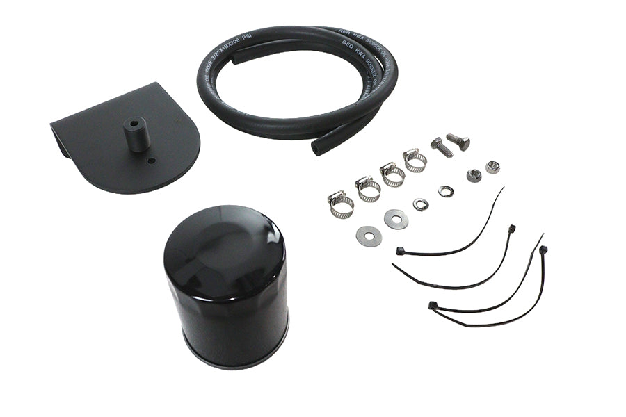HARLEY Pura Flow Ölfilterkit Schwarz Passt für 1941-1984 FL, 1974-1984 FX, 1989-1998 FXST, 1986-19