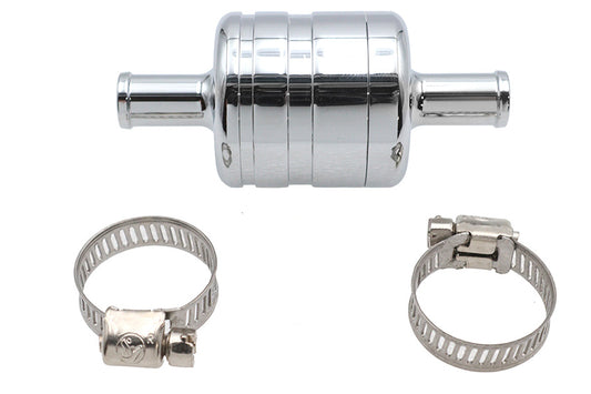 HARLEY Crankcase Breather Vent Canister Chrome Fits 0-  Custom, application 0-  Custom, application