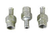 HARLEY WR Hex Barb Oil Line Fitting Set Zinc Plated fits 1941-1952 W,  1941-1964 G,  1941-1964 FL,