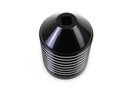 HARLEY Rippen-Ölfilter-Kit, schwarz eloxiert mit roh-Highlights, passend für 1984-2017 FXST, 1986-2017 FLST,