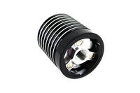 HARLEY Rippen-Ölfilter-Kit, schwarz eloxiert mit roh-Highlights, passend für 1984-2017 FXST, 1986-2017 FLST,