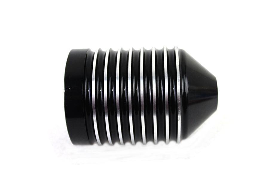 HARLEY Rippen-Ölfilter-Kit, schwarz eloxiert mit roh-Highlights, passend für 1984-2017 FXST, 1986-2017 FLST,