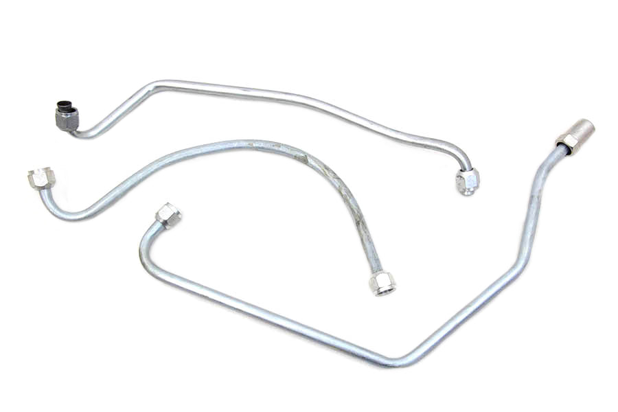 HARLEY Ölleitungs-Set Zicad beschichtet, passend für 1949-1957 FL,