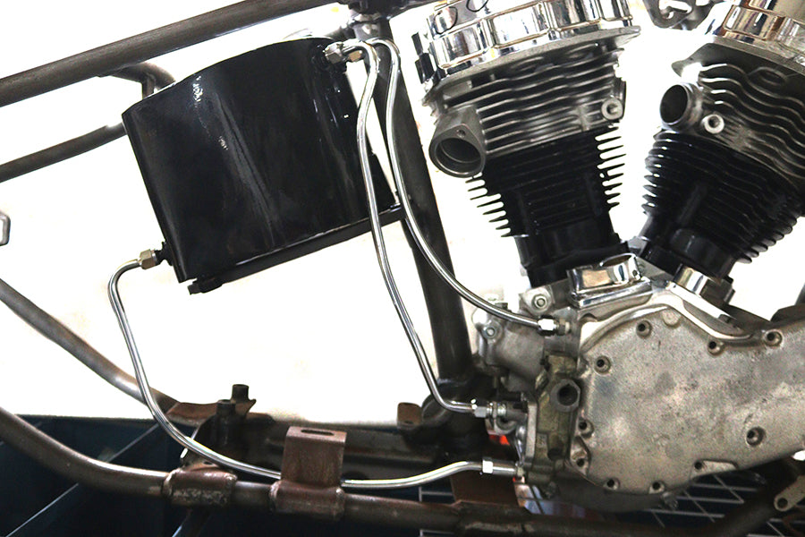 HARLEY Chrom-Ölleitungssatz passend für FL 1949–1957,