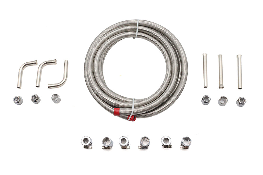 HARLEY DIY Ölleitungssatz Passt für 1941-1984 FL, 1973-1984 FX,