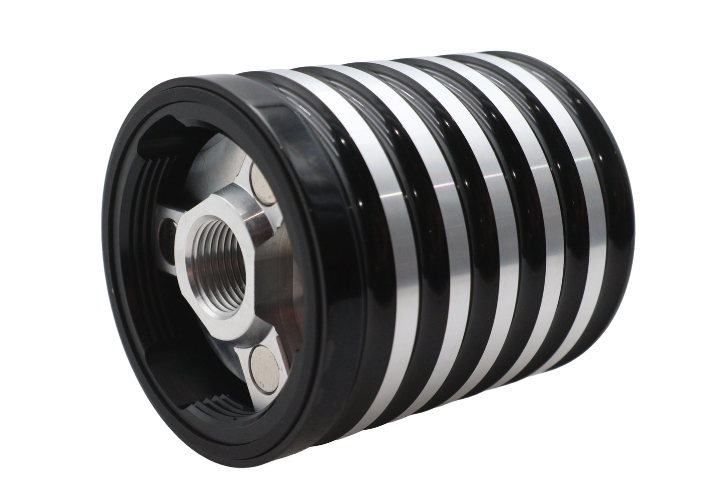 HARLEY Ultima schwarzer wiederverwendbarer Billet-Ölfilter passend für 1984-1999 FXST, 1984-1999 FXR, 1980-1998 FLT