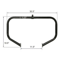 Custom Chrome HARLEY SATIN BLK 1 1/4" HIGHWAY BAR FOR 09-LATER TOURING AND TRIKE