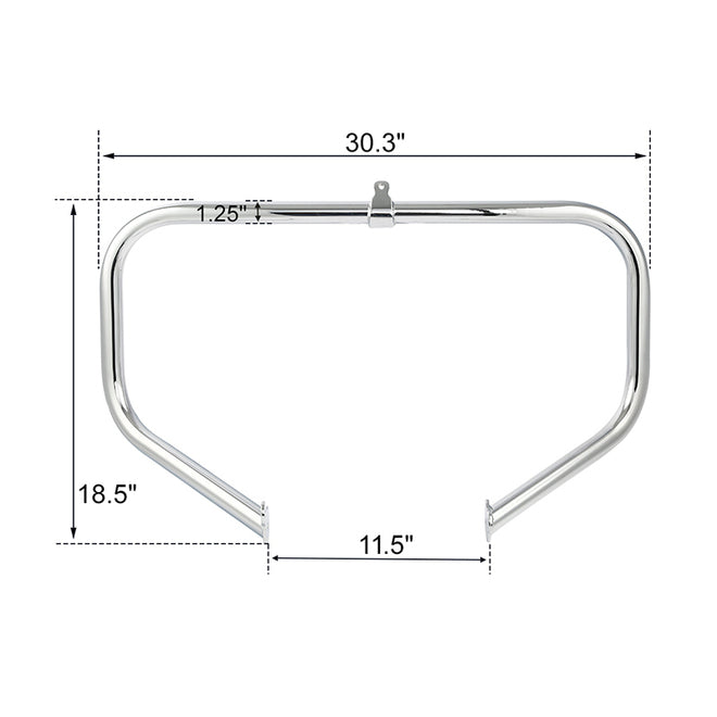 Custom Chrome HARLEY CHROME 1 1/4" HIGHWAY BAR FOR 09-LATER TOURING AND TRIKE