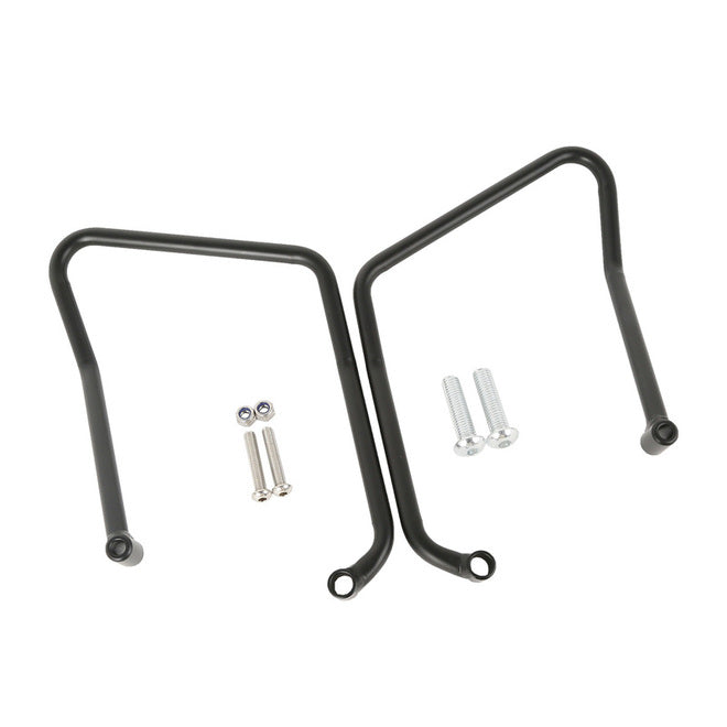 Custom Chrome HARLEY SATIN BLACK 1/2" SADDLEBAG BRACKETS SPORTSTER 04-16