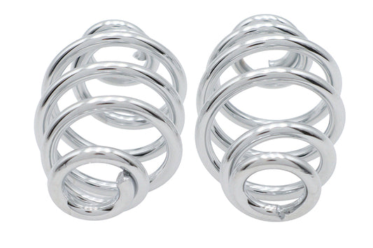 HARLEY Chrome 3 inch Seat Spring Set Fits 0-  Custom, application