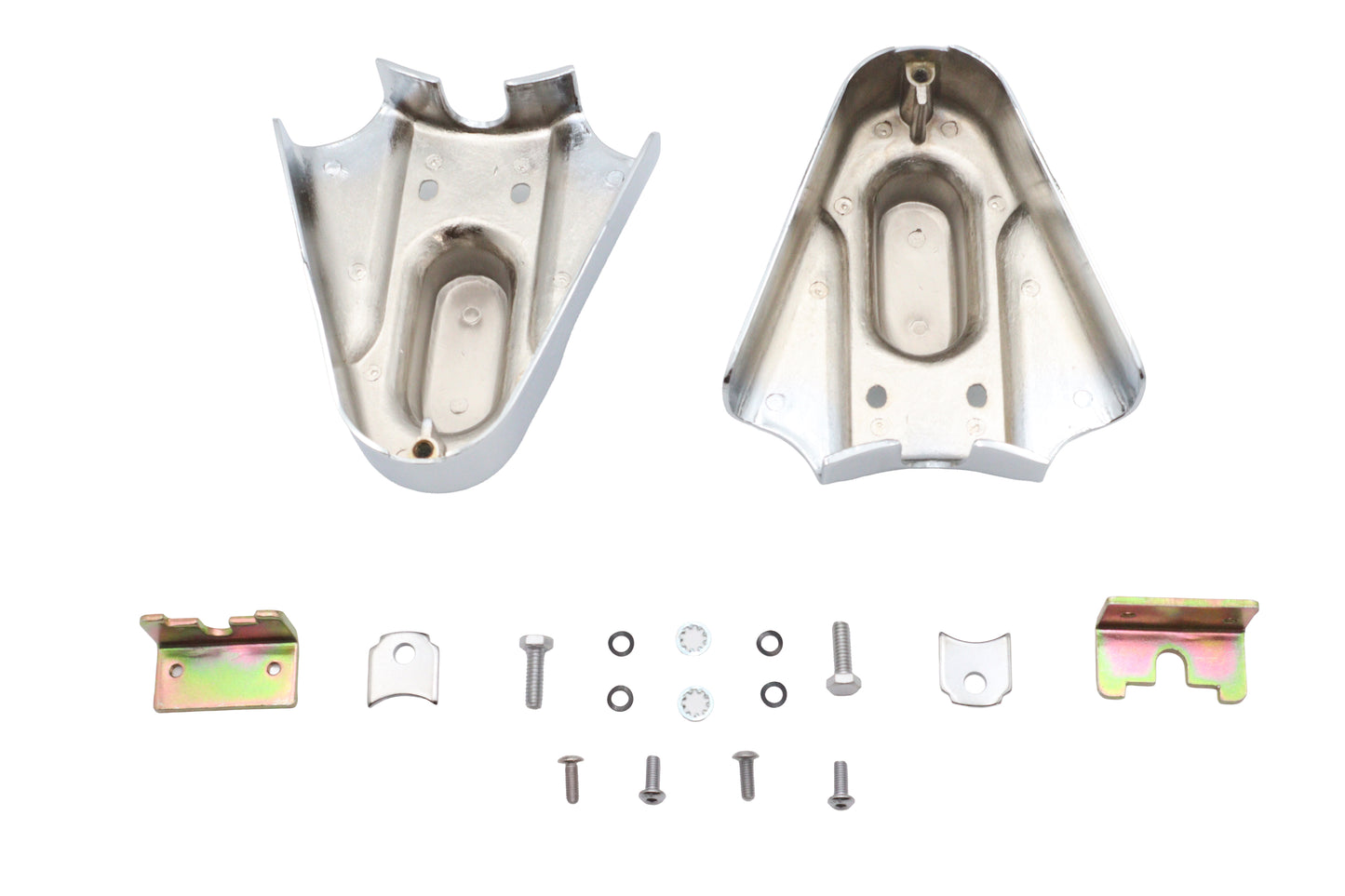 HARLEY Heckrahmenabdeckung-Set Chrom, passend für 1986-1999 FXST, 1986-1999 FLST,