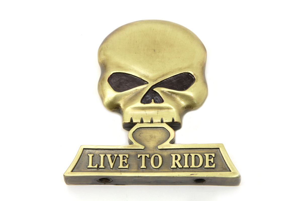 HARLEY Sissy Bar Totenkopf Medaillon Passend für 0- Alle, Modelle