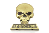 HARLEY Sissy Bar Totenkopf Medaillon Passend für 0- Alle, Modelle