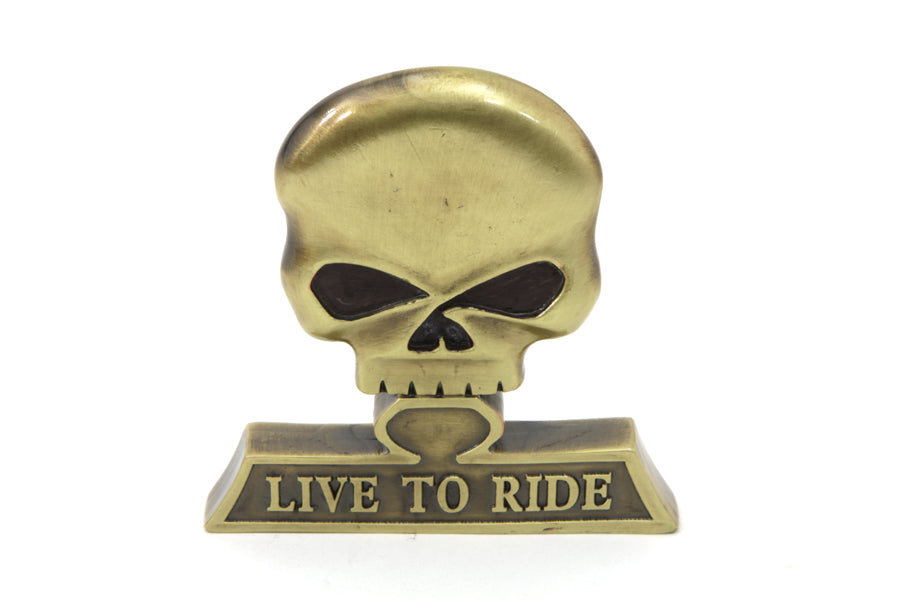 HARLEY Sissy Bar Totenkopf Medaillon Passend für 0- Alle, Modelle
