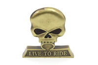 HARLEY Sissy Bar Totenkopf Medaillon Passend für 0- Alle, Modelle