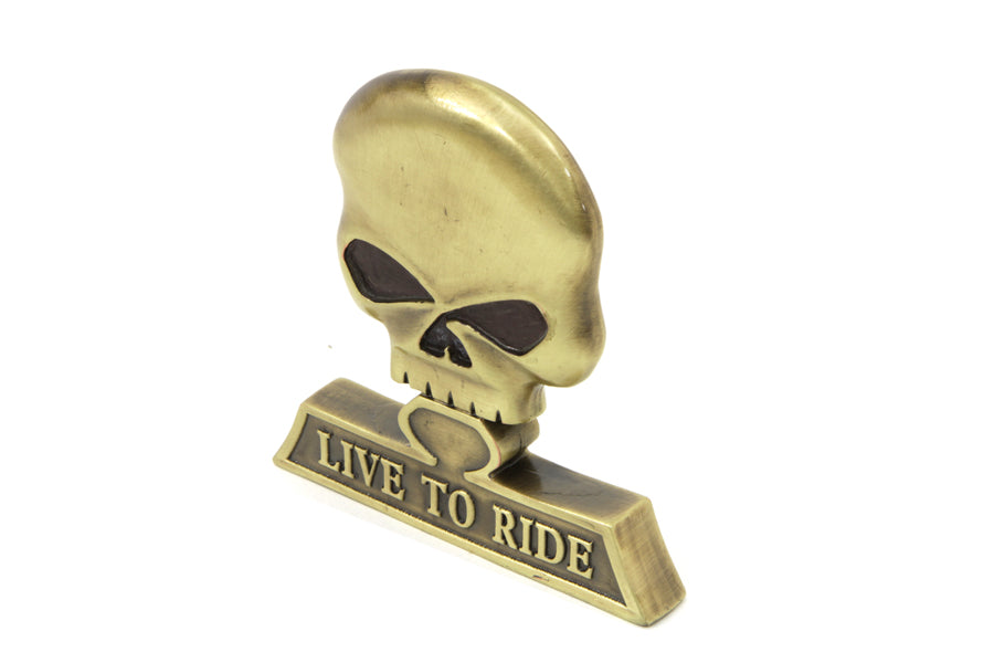 HARLEY Sissy Bar Totenkopf Medaillon Passend für 0- Alle, Modelle