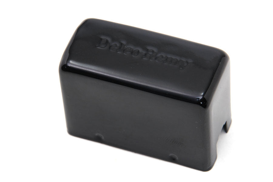 HARLEY schwarze Replika Delco Remy Stil Relaisabdeckung Passt 1938-1957 G, 1938-1957 W, 1941-1957 FL,