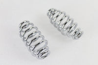 HARLEY Chrome 5 inch Seat Spring Set fits 0-  Custom,