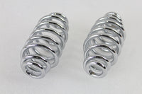 HARLEY Chrome 5 inch Seat Spring Set fits 0-  Custom,