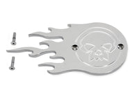 HARLEY Chrome Flame Zündungsdeckel Passt auf FL Modelle von 1970-1984, FX Modelle von 1971-1984, FXST Modelle von 1984-1998, FLS Modelle von 1986-1998