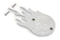 HARLEY Chrome Flame Zündungsdeckel Passt auf FL Modelle von 1970-1984, FX Modelle von 1971-1984, FXST Modelle von 1984-1998, FLS Modelle von 1986-1998