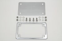 HARLEY Kennzeichenrahmen-Kit Chrom Passt 0- Custom, Anwendung für 10,16 x 17,78 cm Kennzeichen"