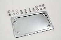 HARLEY Kennzeichenrahmen-Kit Chrom Passt 0- Custom, Anwendung für 10,16 x 17,78 cm Kennzeichen"