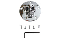 HARLEY Totenkopf Ignition System Abdeckung 5-Loch Chrom passend für 1999-UP FXST, 1999-UP FLST, 1999-2017