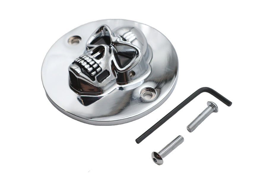 HARLEY Totenkopf Ignition System Abdeckung Chrom Passend für 1970-1984 FL, 1971-1984 FX, 1984-1998 FXST,