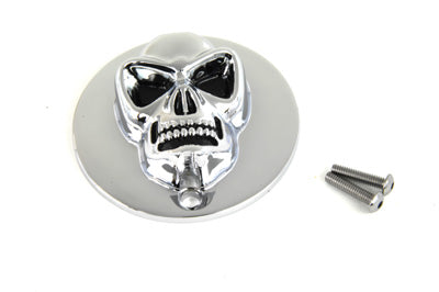 HARLEY Skull Design Zündsystemabdeckung Chrom passend für 1971-2003 XL,