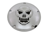 HARLEY Skull Derby Cover Chrome fits 1999-2018 FXST,   1999-2018 FLST,   1999-2015 FLT,   1999-2017 FXD,