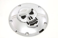 HARLEY Skull Derby Cover Chrome fits 1999-2018 FXST,   1999-2018 FLST,   1999-2015 FLT,   1999-2017 FXD,