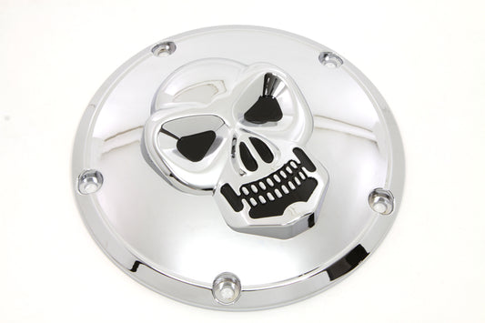 HARLEY Skull Derby Cover Chrome fits 1999-2018 FXST,   1999-2018 FLST,   1999-2015 FLT,   1999-2017 FXD,