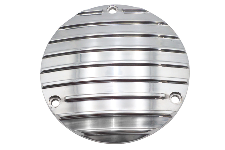 HARLEY 80 Zoll gerippter Derby-Deckel poliert Passend für 1970-1984 FL, 1971-1984 FX, 1984-1998 FXST, 19