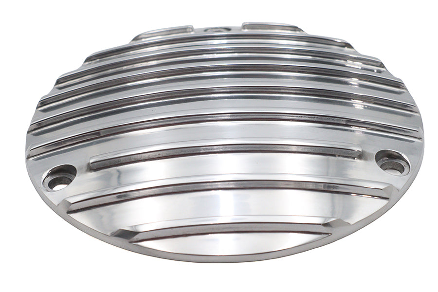 HARLEY 80 Zoll gerippter Derby-Deckel poliert Passend für 1970-1984 FL, 1971-1984 FX, 1984-1998 FXST, 19