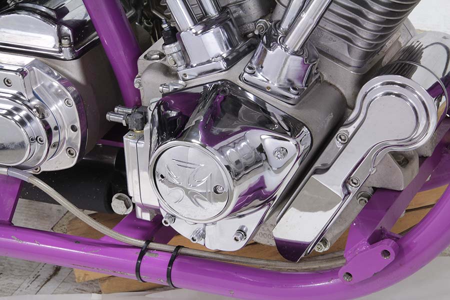 HARLEY Nockenwellenabdeckungs-Verkleidung Chrom Passend für 1970-1984 FL, 1971-1984 FX, 1979-1992 FLT, 1979-1992 FLT,