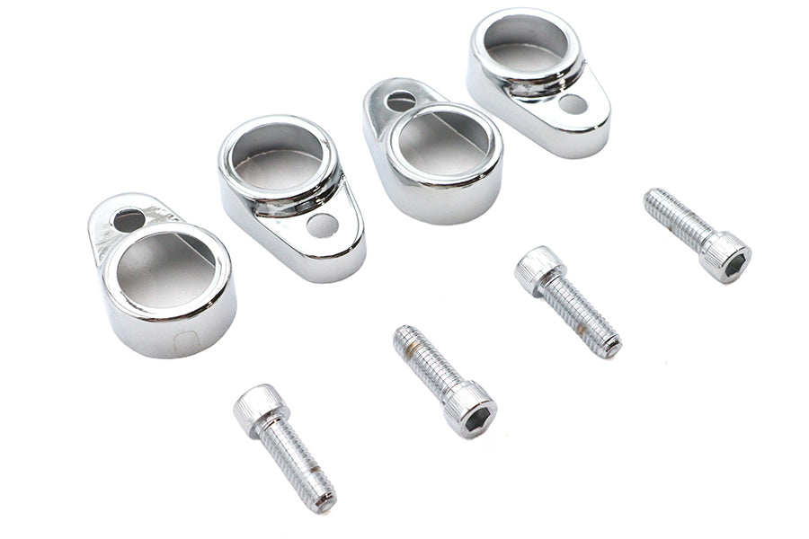 HARLEY Stößelblock-Abdeckungssatz Chrom Passend für 1957-1985 XLH, 1957-1985 XLCH,