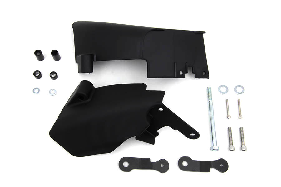 HARLEY FXD Mittlerer Rahmen Windabweiser Satz Schwarz Passend für 2006-2017 FXD, 2006-2011 Modelle erfordern Entfernen von