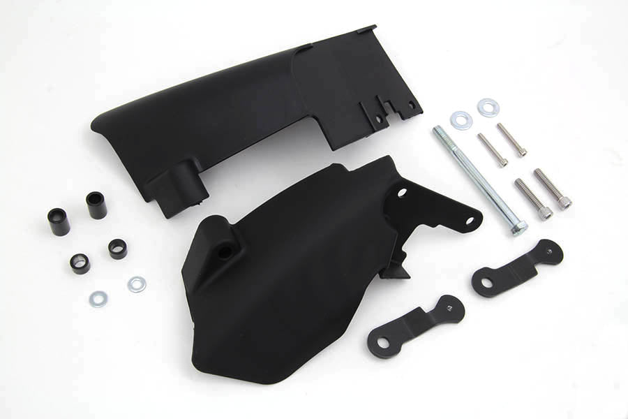 HARLEY FXD Mittlerer Rahmen Windabweiser Satz Schwarz Passend für 2006-2017 FXD, 2006-2011 Modelle erfordern Entfernen von