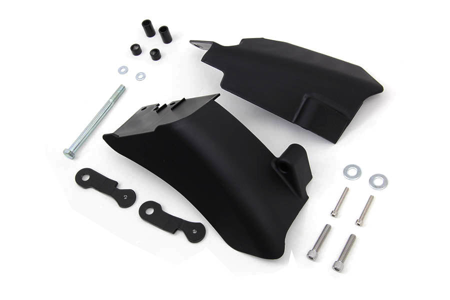 HARLEY FXD Mittlerer Rahmen Windabweiser Satz Schwarz Passend für 2006-2017 FXD, 2006-2011 Modelle erfordern Entfernen von