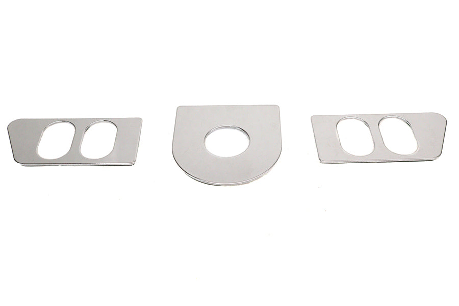 HARLEY Zündschlossabdeckungs-Set Chrom passend für 1996-2009 FLHT, 1996-2009 FLHTCU, 1996-2009 FLHX,
