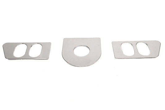 HARLEY Ignition Switch Cover Set Chrome Fits 1996-2009 FLHT,   1996-2009 FLHTCU,   1996-2009 FLHX,