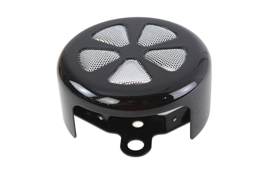 HARLEY 5 Spoke Round Horn Cover Black Fits 1991-UP XL,   1991-UP FLT,   1991-UP FLST,   1991-UP FXST