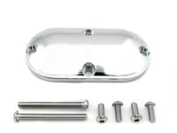 HARLEY Verchromte glatte Inspektionsabdeckung, passend für 1999-UP FL, 1999-UP FX,