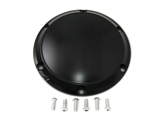 HARLEY Black 6-Hole Smooth Derby Cover Fits 2004-UP XL,