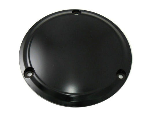 HARLEY Matte Black 3-Hole Smooth Derby Cover Fits 1970-1984 FL,   1970-1984 FX,   1979-1998 FLT,   1