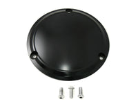 HARLEY Matt Schwarz 3-Loch Smooth Derby Cover Passt 1970-1984 FL,   1970-1984 FX,   1979-1998 FLT,   1