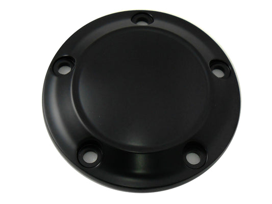 HARLEY Black 5-Hole Smooth Ignition System Cover Fits 1999-UP FLST,   1999-UP FXST,   1999-UP FLT,